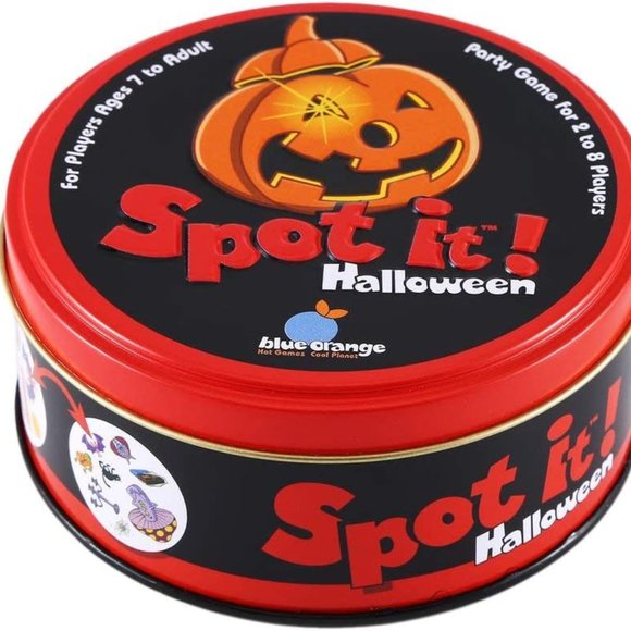 Table Game Tin Box Spot It On The Road  Card Game Friends Party Card (Halloween) - Picture 1 of 9